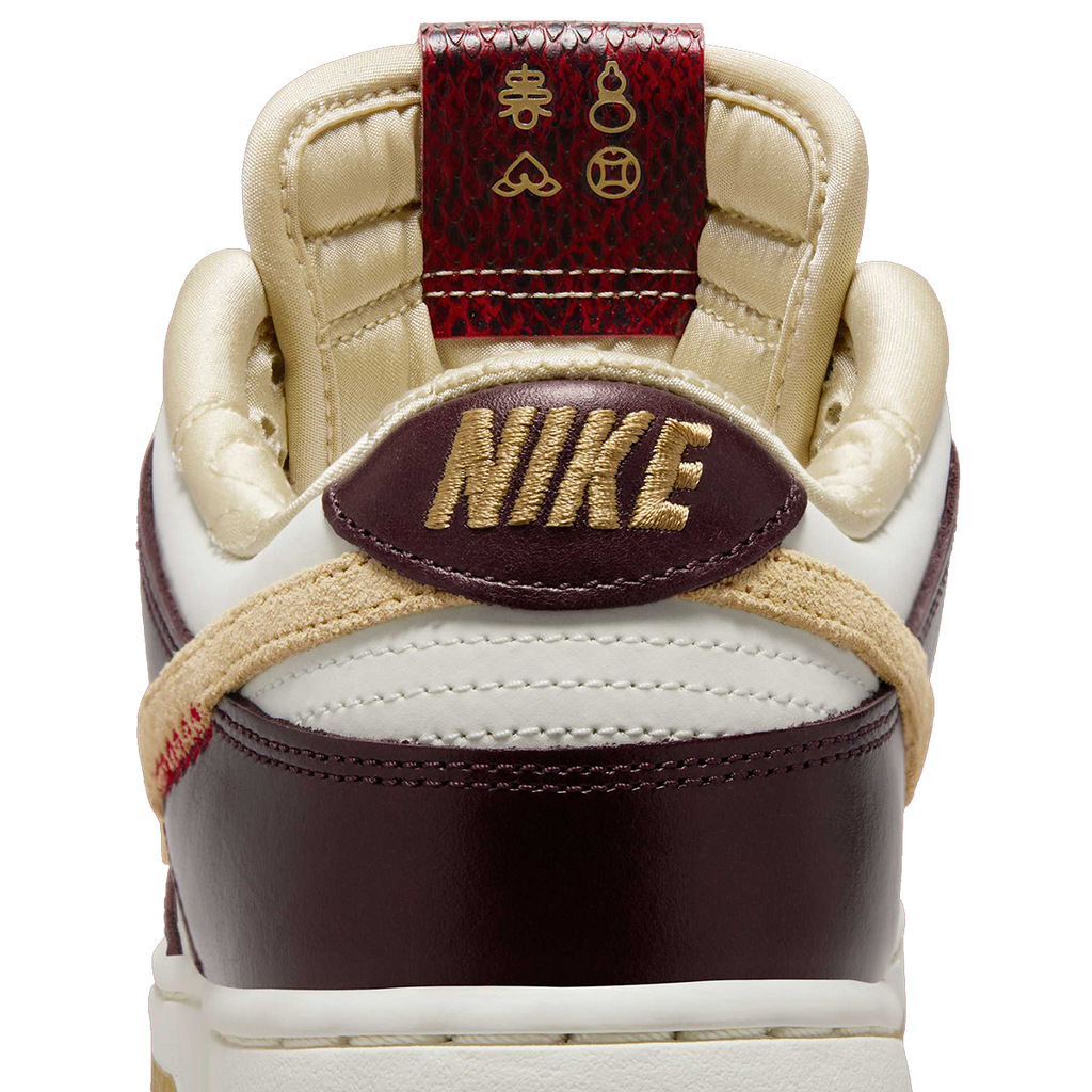 Nike Women's Dunk Low Lx Shoes - Burgundy Crush / Sail / Team Gold / Dark Red