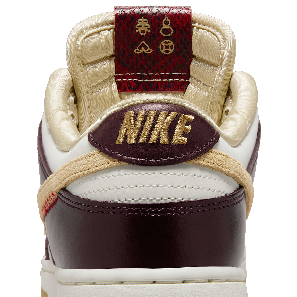 Nike Women's Dunk Low Lx Shoes - Burgundy Crush / Sail / Team Gold / Dark Red