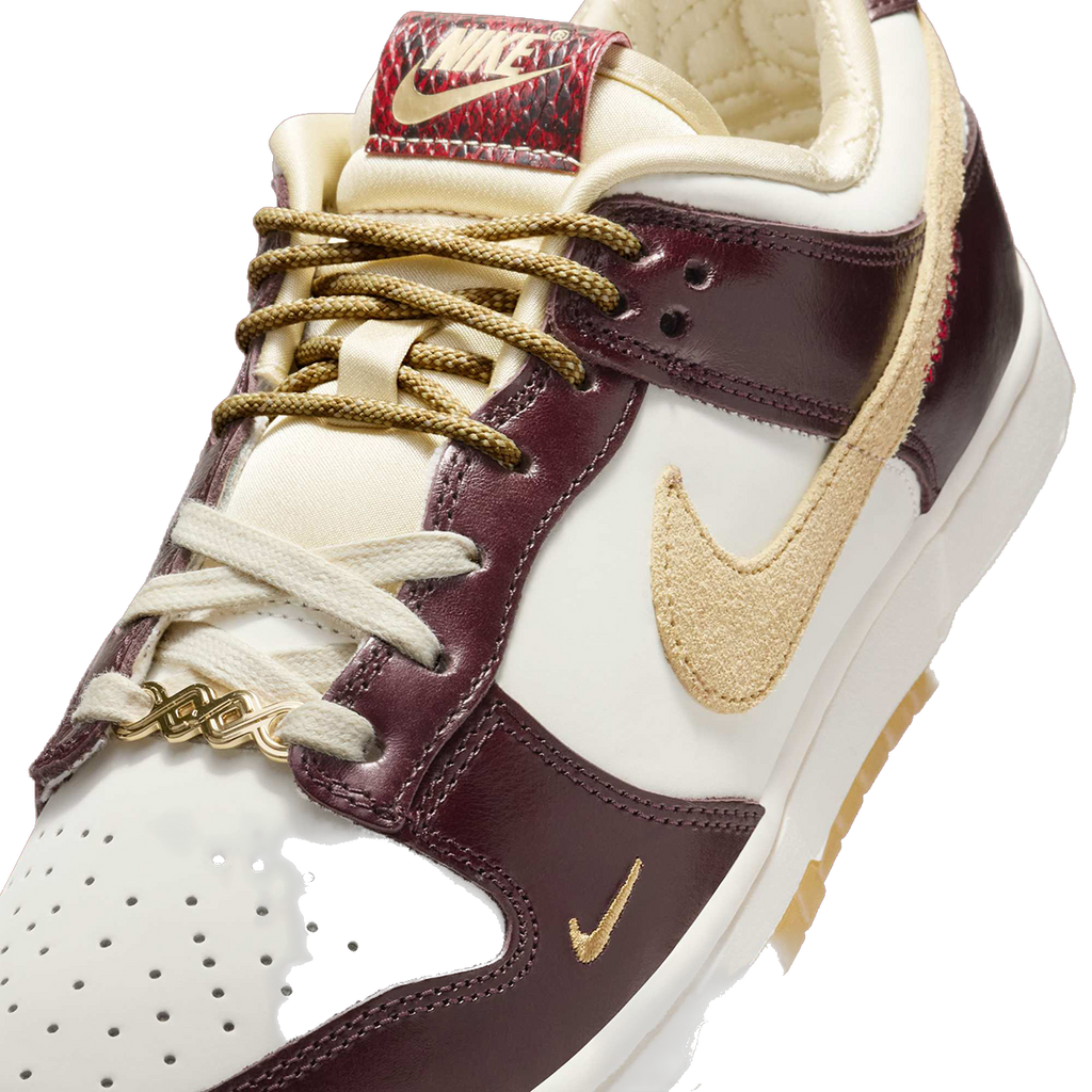 Nike Women's Dunk Low Lx Shoes - Burgundy Crush / Sail / Team Gold / Dark Red