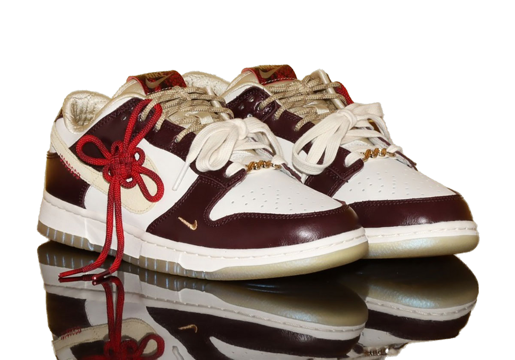 Nike Women's Dunk Low Lx Shoes - Burgundy Crush / Sail / Team Gold / Dark Red
