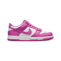 Nike Kids' Dunk Low Gs Shoes - White / Active Fuchsia