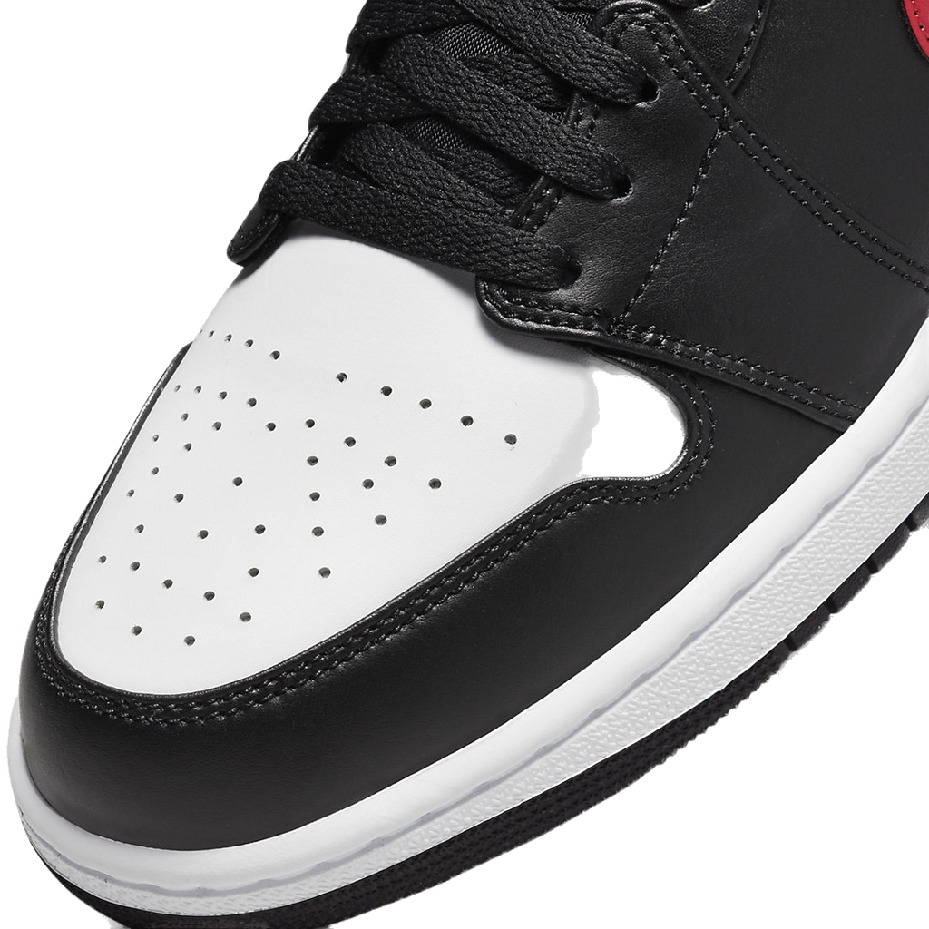 Nike Men's Air Jordan 1 Low Shoes - Black / Fire Red / White