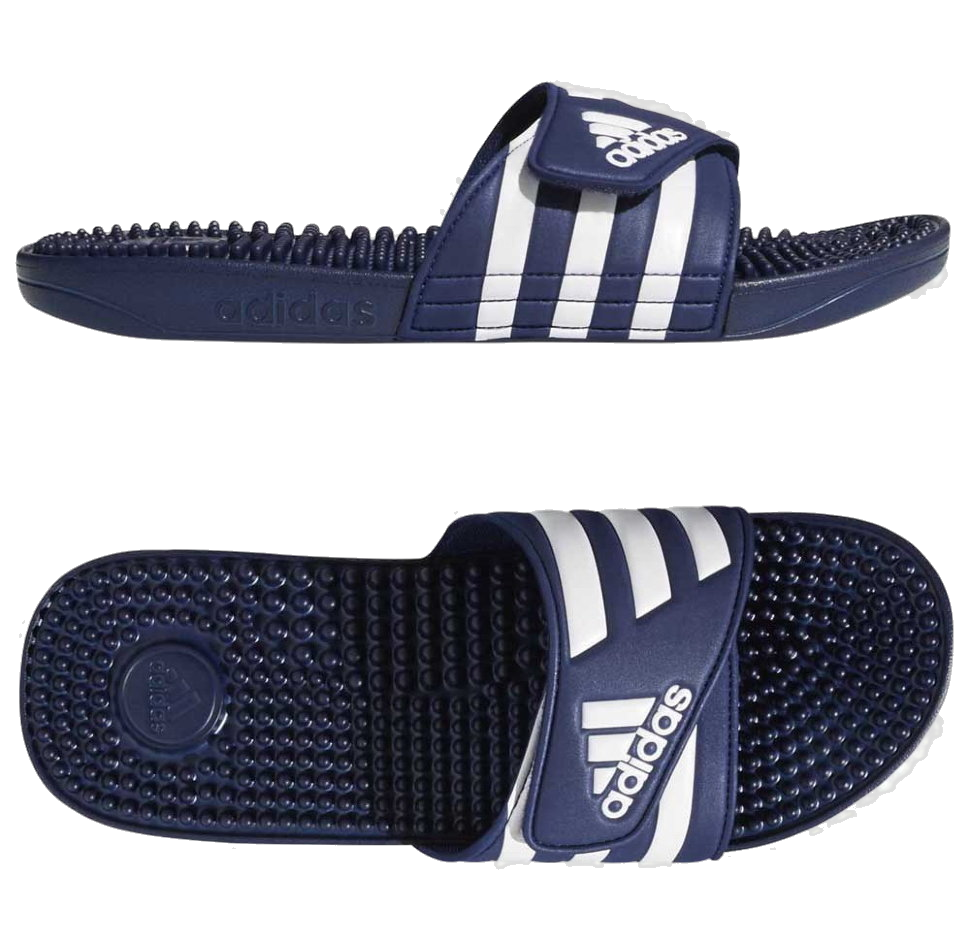 Adidas Men's Adissage Slides - Dark Blue / Cloud White / Dark Blue